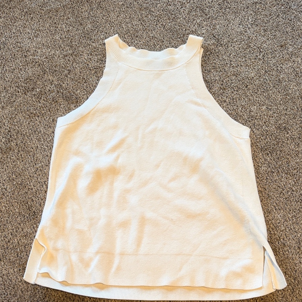 Banana Republic Ivory Sleeveless Top